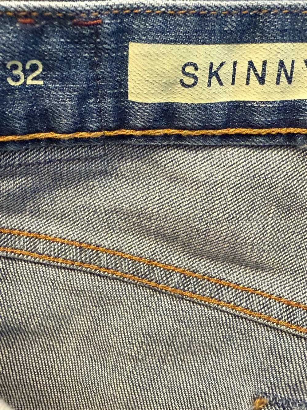Classiccore Preppy Streetwear Gap 1969 Light Blue Denim Skinny Fit Jeans 31x32